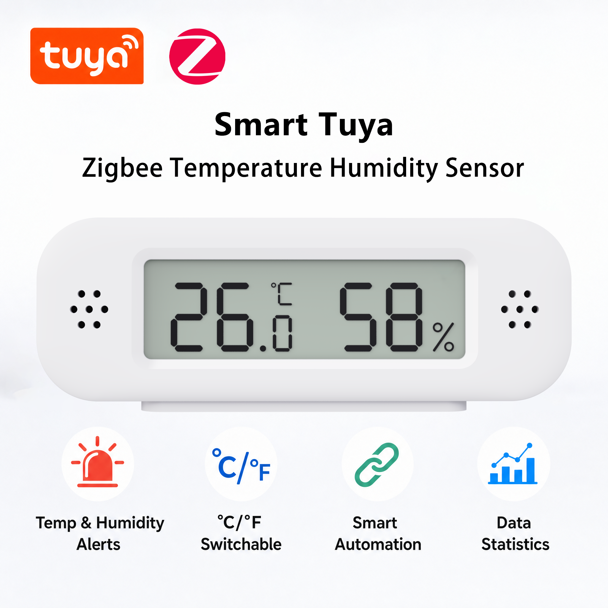 Smart Home Yandex - Tuya Zigbee 3.0 Mini Temperature Humidity
