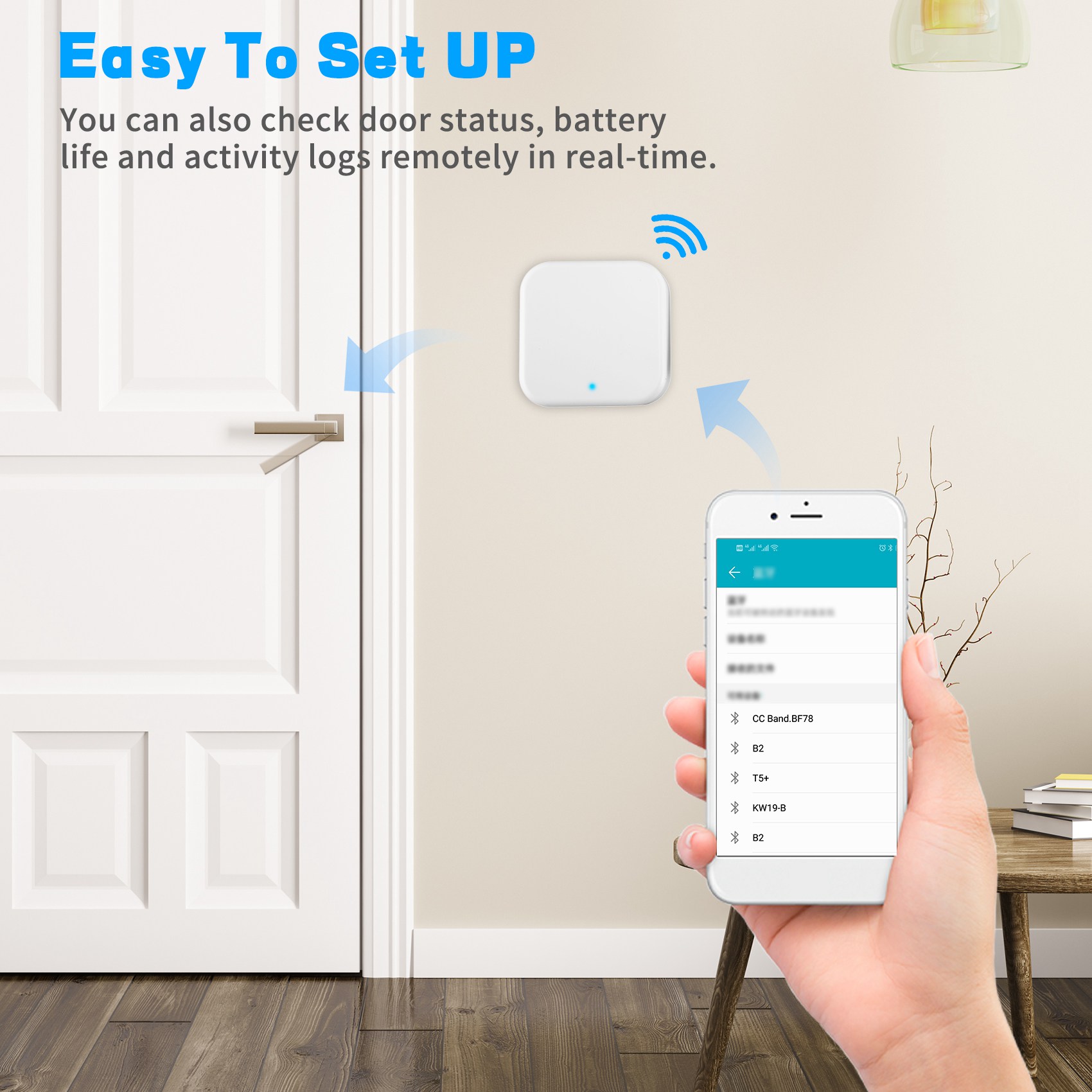 Smart Home Door Lock - B68C Bluetooth Wifi Gateway Fingerprint Password