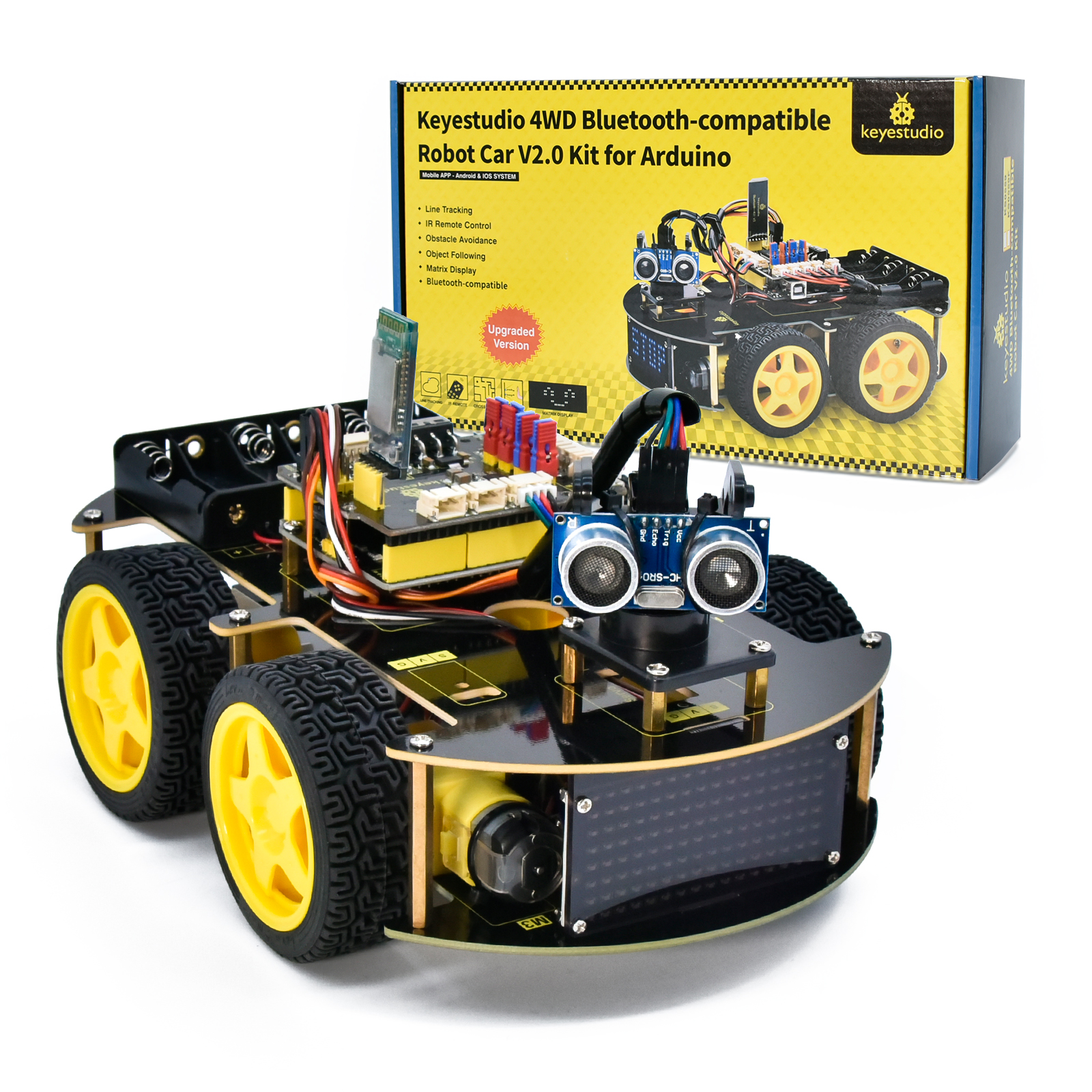 Smart Home Kit For Arduino - Keyestudio 4WD Multi BT Robot Car