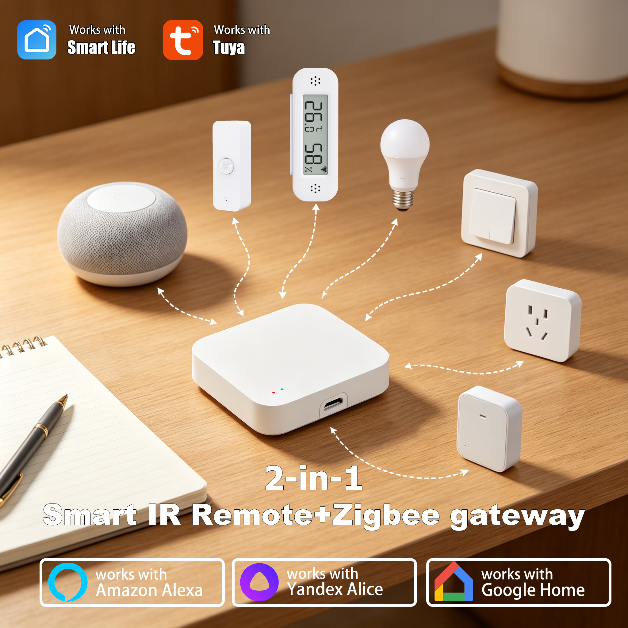 Smart Home Ir - Tuya Zigbee 3.0 Gateway IR Remote