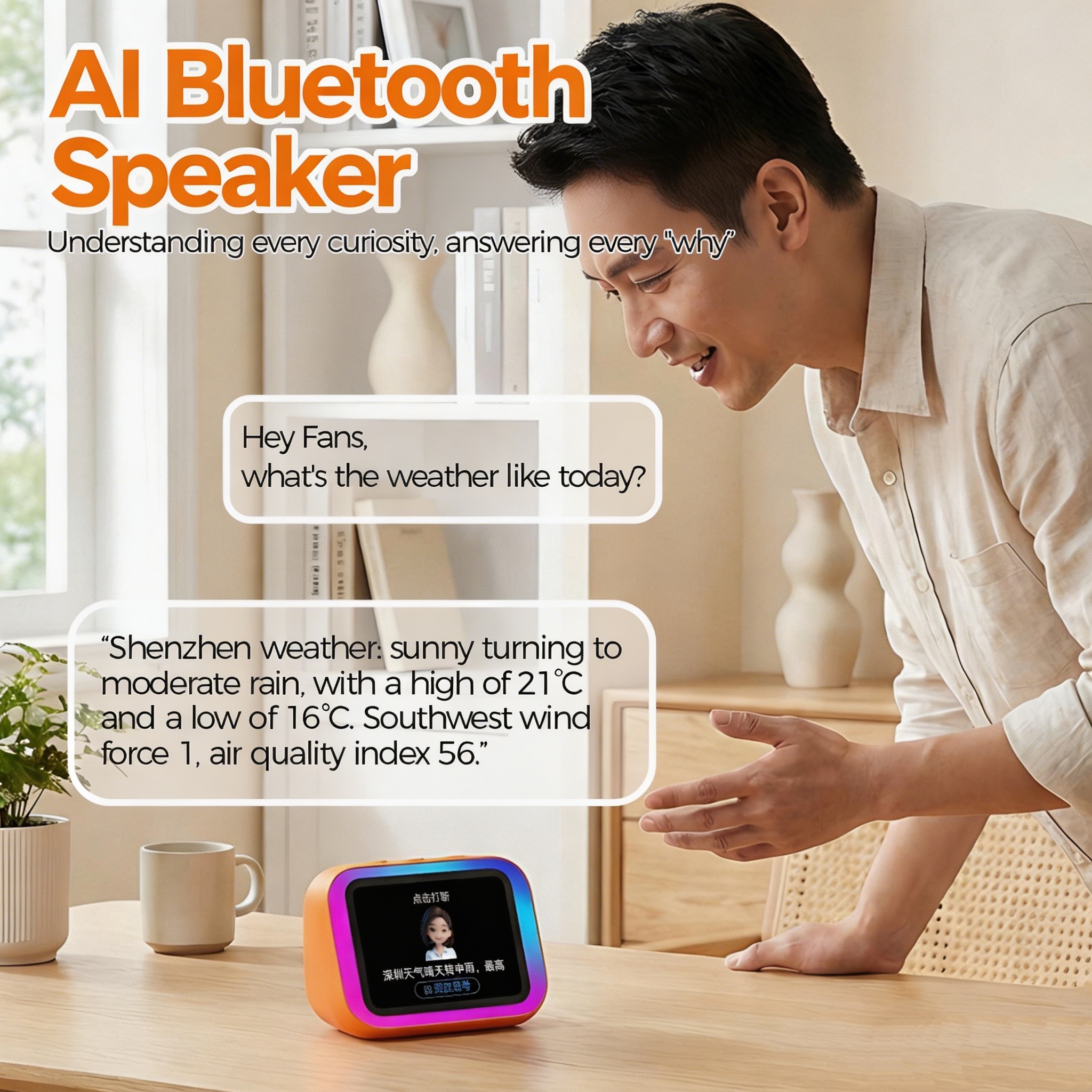 Smart Home Ai - AI Bluetooth Speaker 5.4 AI voice