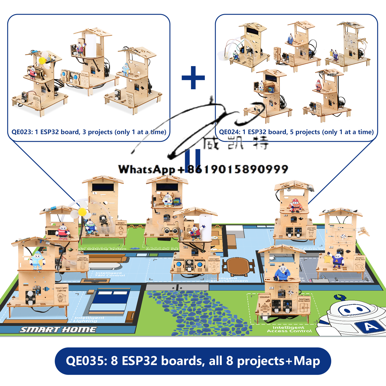 Smart Home Kit For Arduino - ACEBOTT ESP32 STEM School Smart Home
