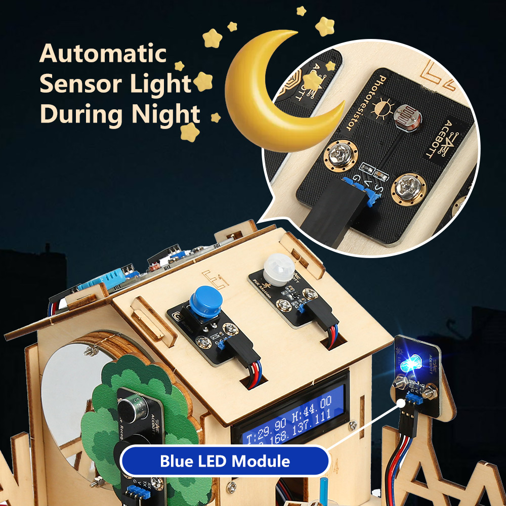 ACEBOTT Smart Home STEM STEAM  – обзор и цена Smart Home Kit For Arduino