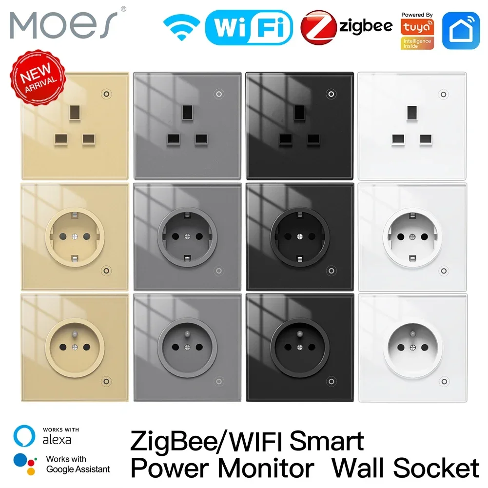 Moes ZigBee Wall Socket WIFI S – обзор и цена Smart Home Energy Monitor