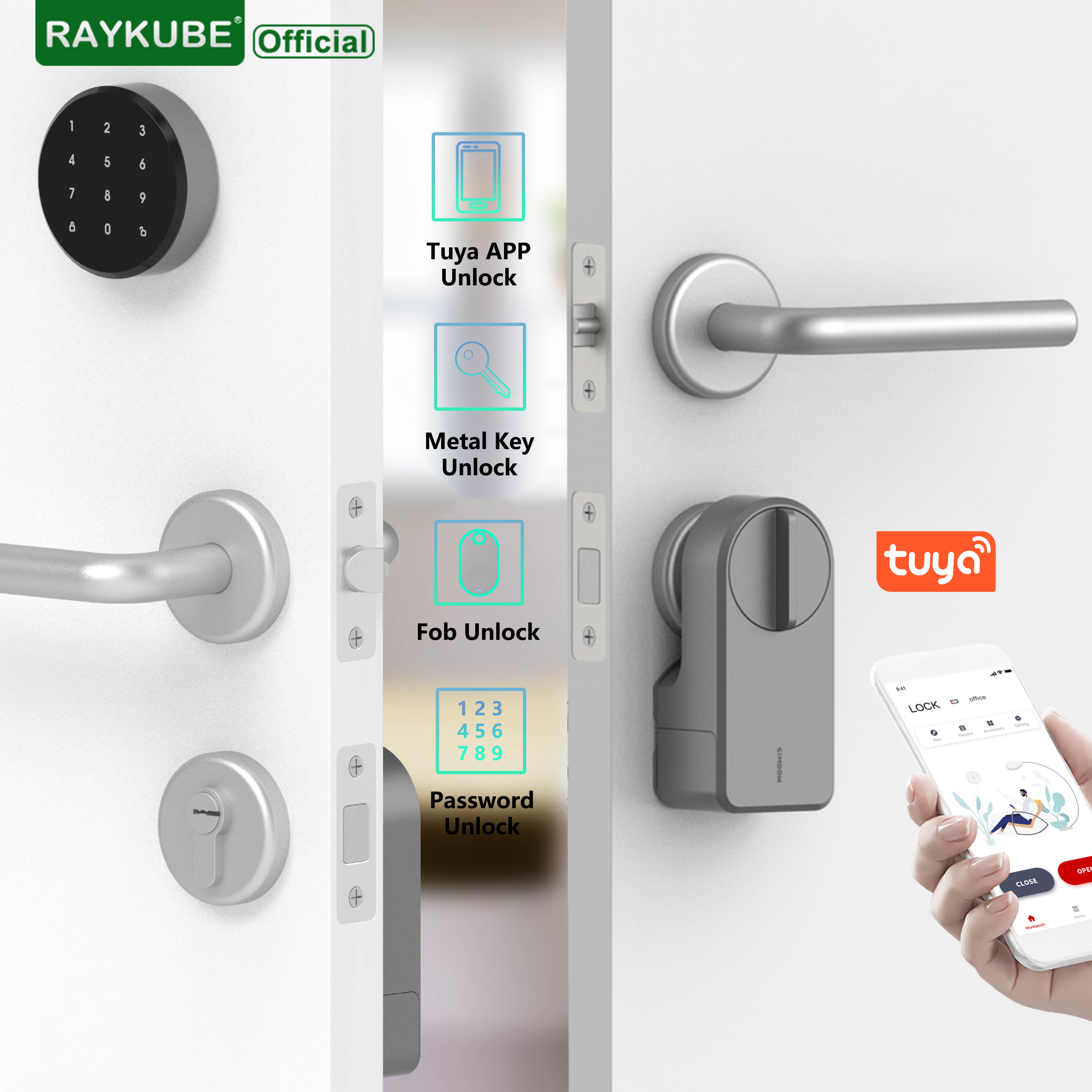 RAYKUBE A1 Pro Tuya BEL Smart  – обзор и цена Smart Home Door Lock