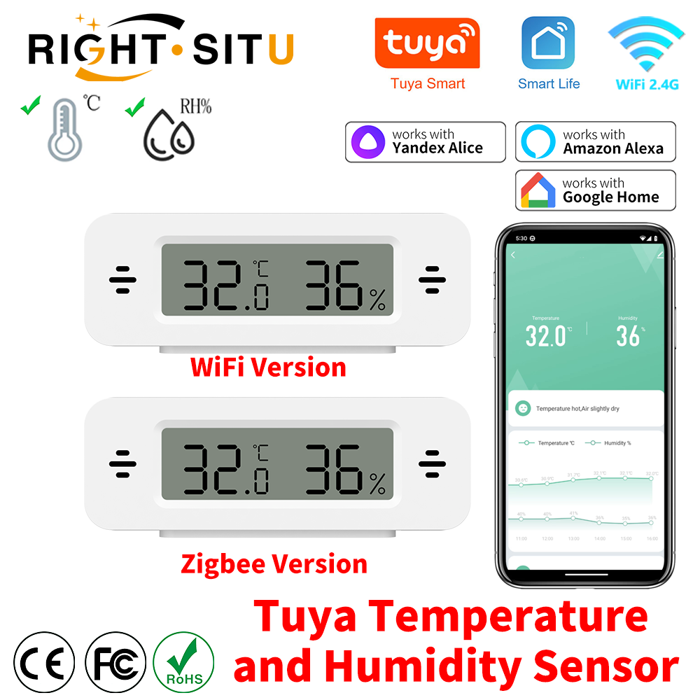 Tuya WiFi Zigbee Mini Temperat – обзор и цена Smart Home Yandex