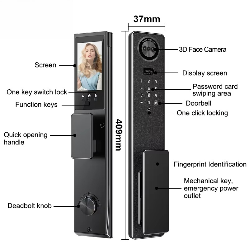 3D Face Ai Smart Voice Interac – обзор и цена Smart Home Door Lock