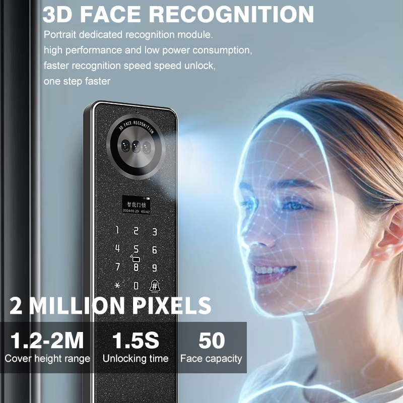 3D Face Ai Smart Voice Interac – обзор и цена Smart Home Door Lock
