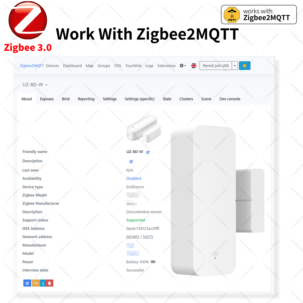 Zigbee 3.0 Door Window Sensor  – обзор и цена Smart Home Yandex
