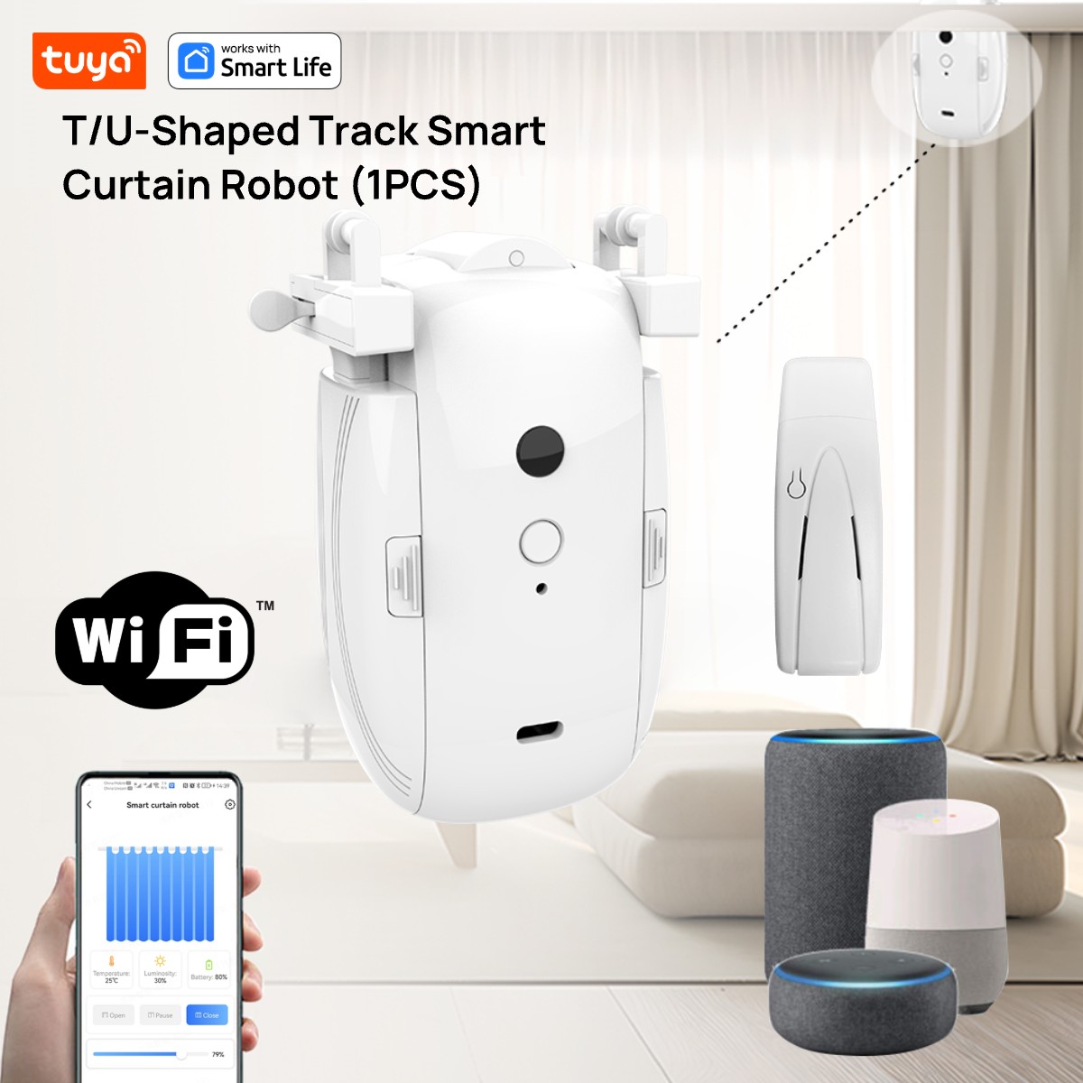 Tuya Smart WiFi Curtain Robot  – обзор и цена Smart Home Living