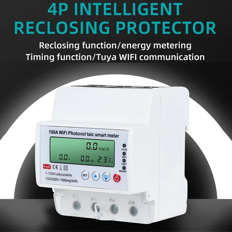 4P 1-100A WiFi Photovoltaic Sm – обзор и цена Smart Home Energy Monitor