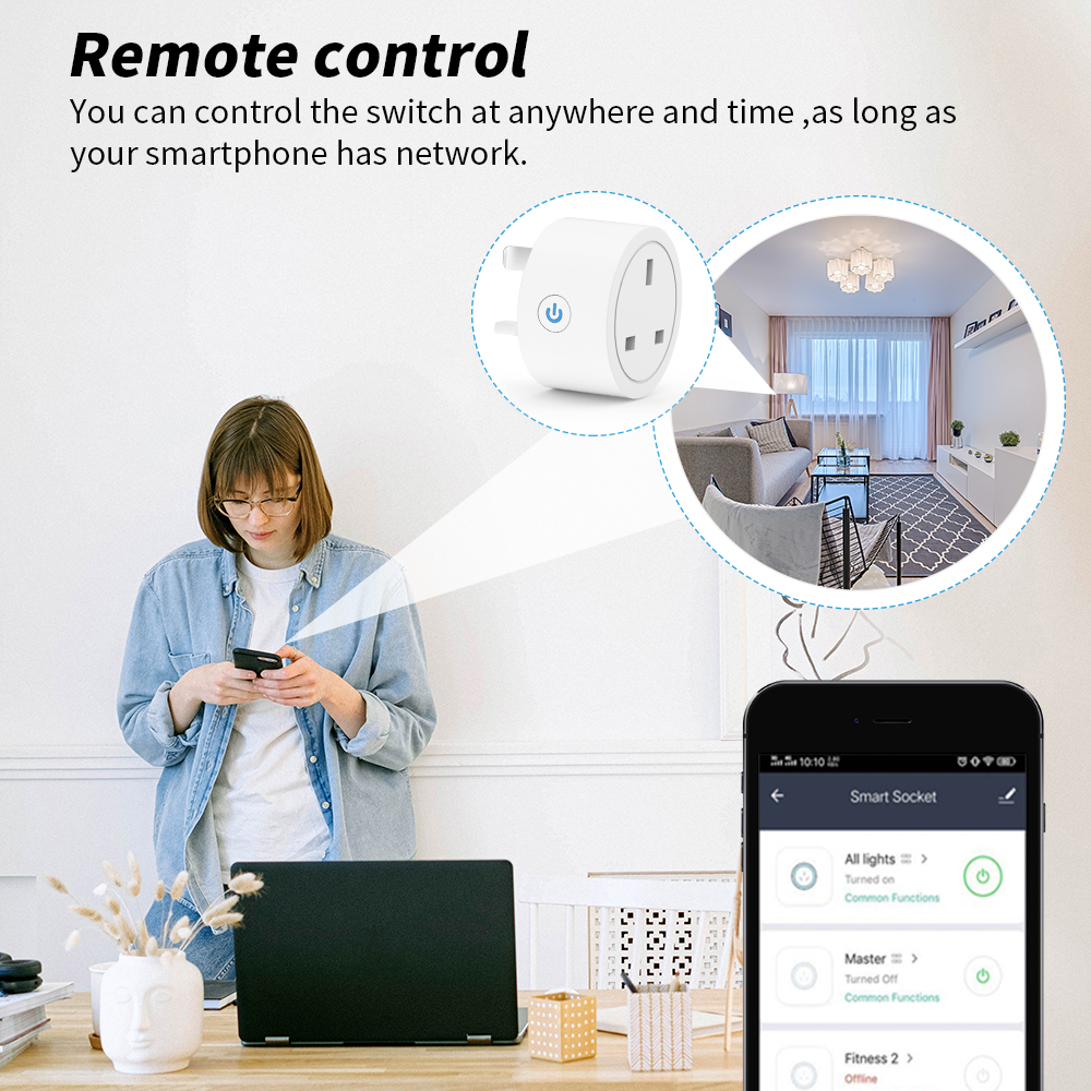 20A Tuya WiFi Smart UK Plug So – обзор и цена Smart Home Energy Monitor