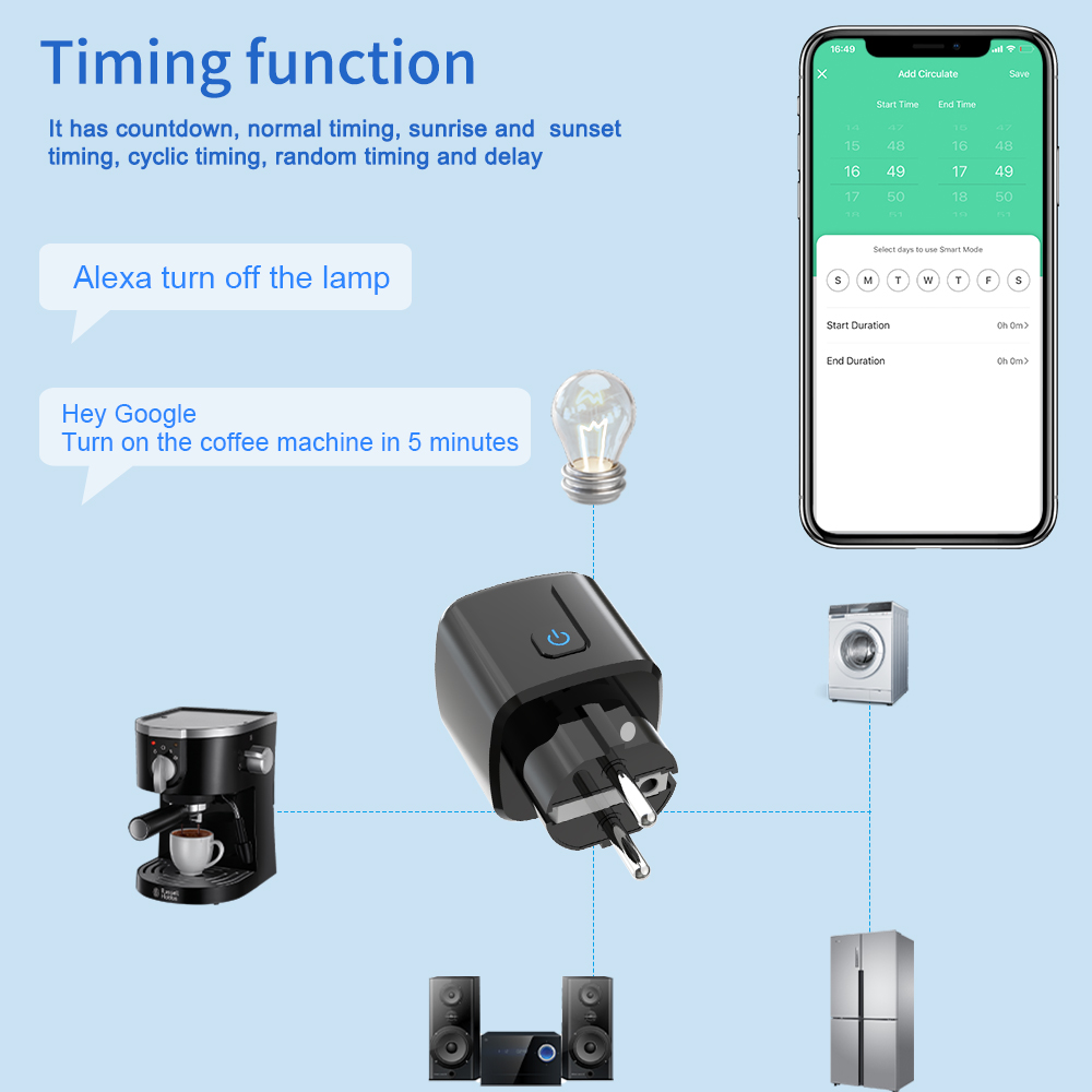 Tuya Smart Socket  WiFi Remote – обзор и цена Smart Home Energy Monitor