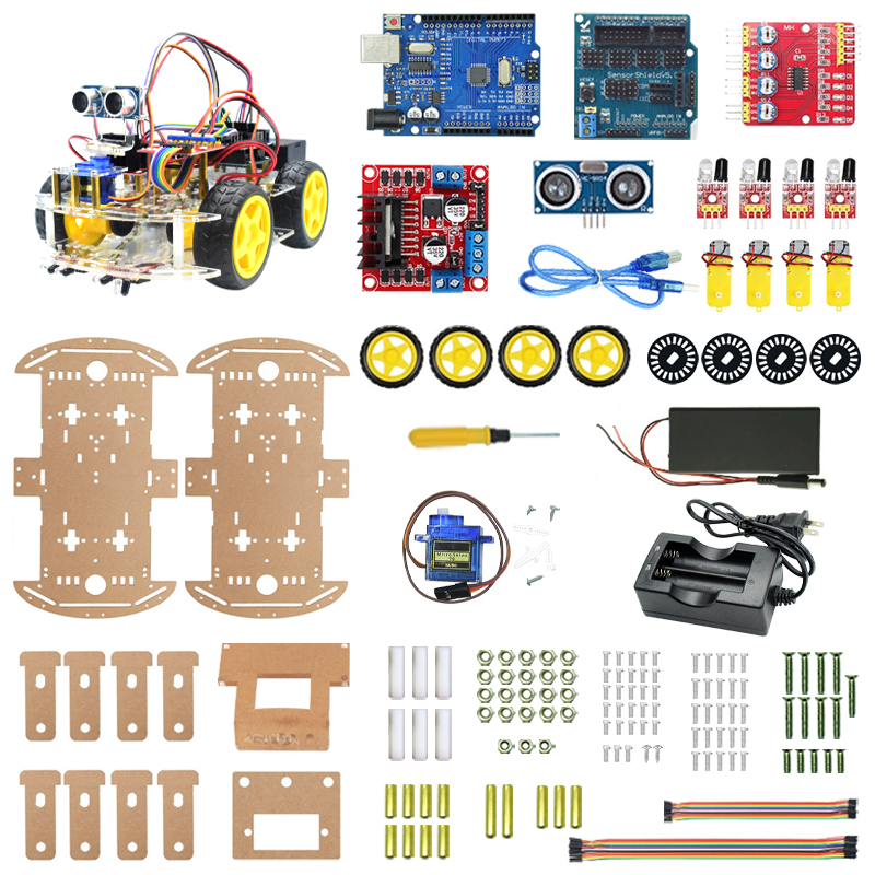 4WD Smart Robot Car Chassis Ki – обзор и цена Smart Home Kit For Arduino