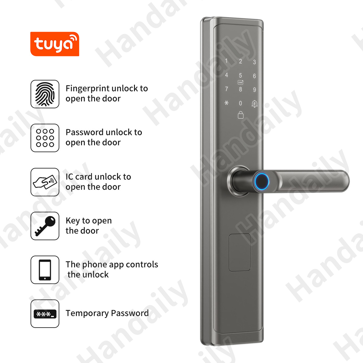 Tuya Wifi TTlock App Fingerpri – обзор и цена Smart Home Door Lock
