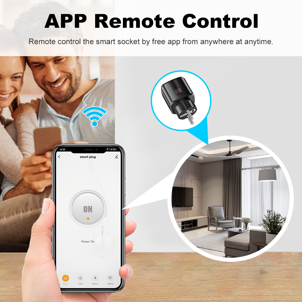 Tuya Smart 20A EU Plug WiFi+Bl – обзор и цена Smart Home Energy Monitor