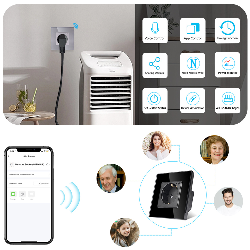 TAWOIA Wifi Wall Socket EU Sta – обзор и цена Smart Home Yandex
