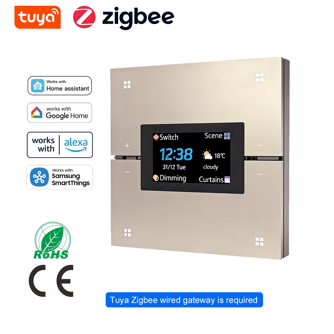 Tuya Smart Wall Switch work Zi – обзор и цена Smart Home Display