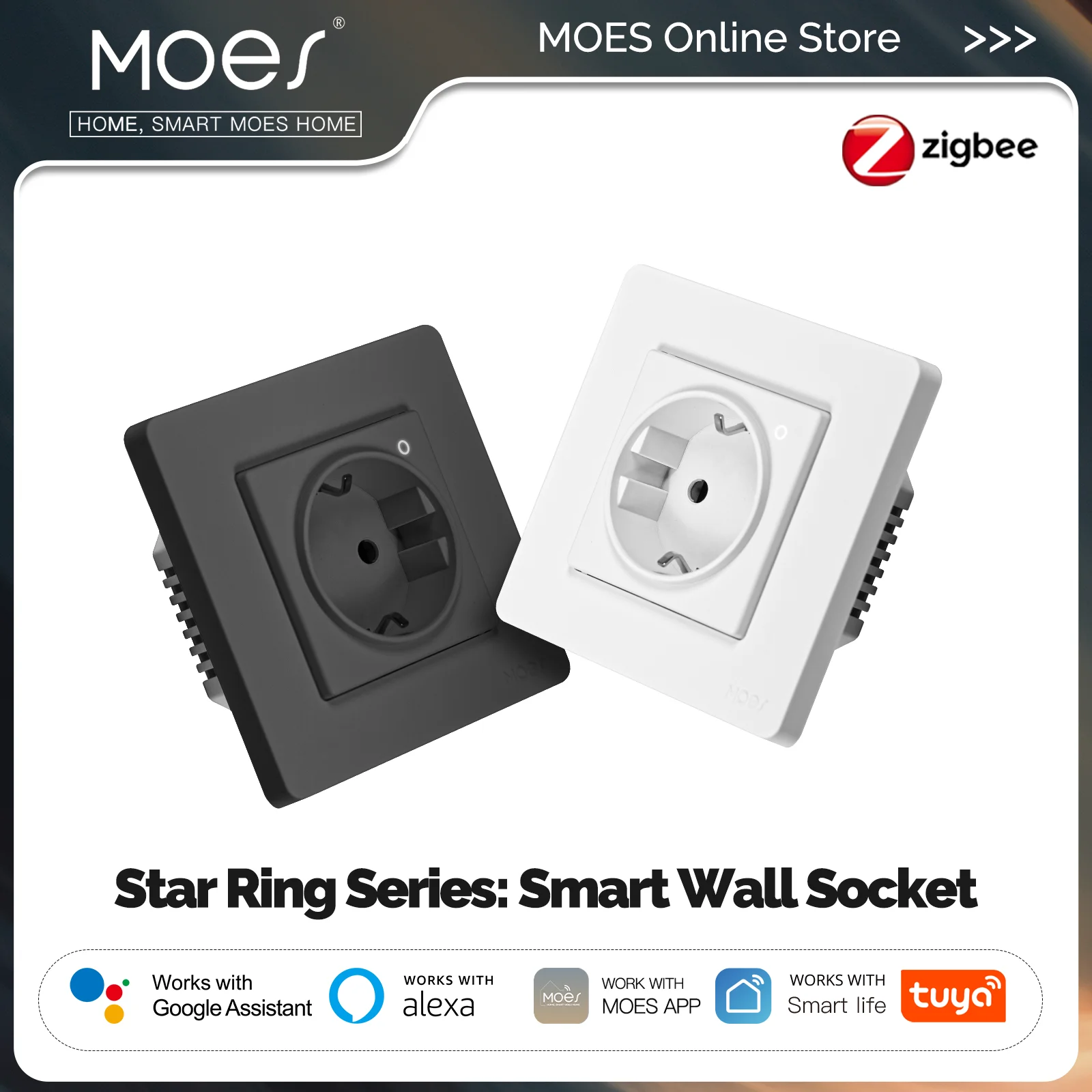 MOES Tuya ZigBee Smart Socket  – обзор и цена Smart Home Energy Monitor