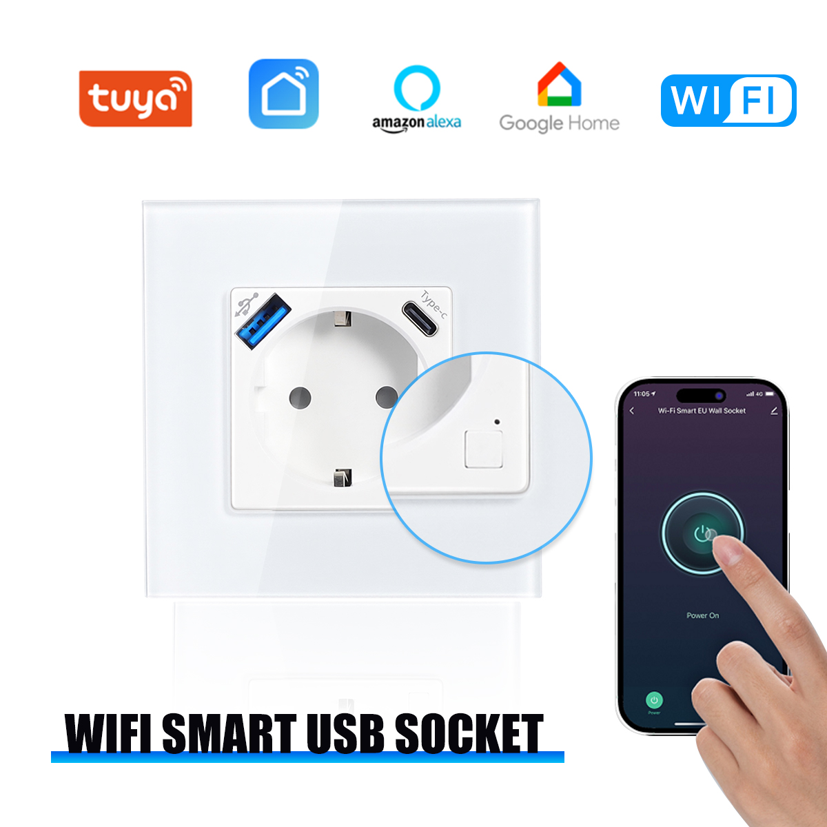 GEYA Wifi EU Socket With 20W T – обзор и цена Smart Home Energy Monitor