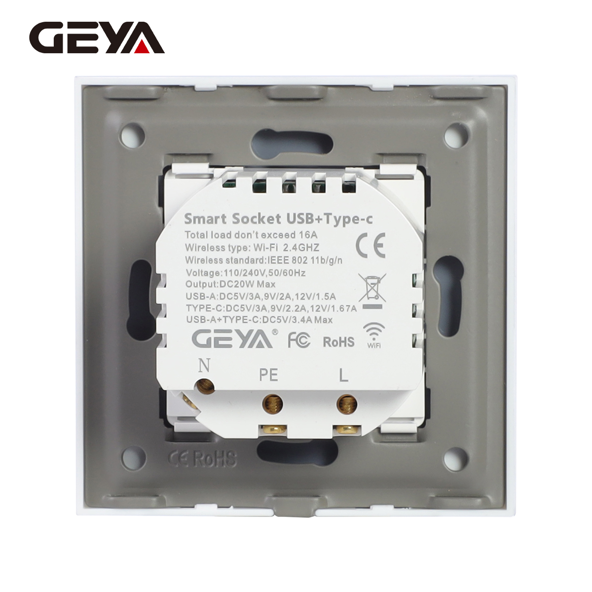 GEYA Wifi EU Socket With 20W T – обзор и цена Smart Home Energy Monitor