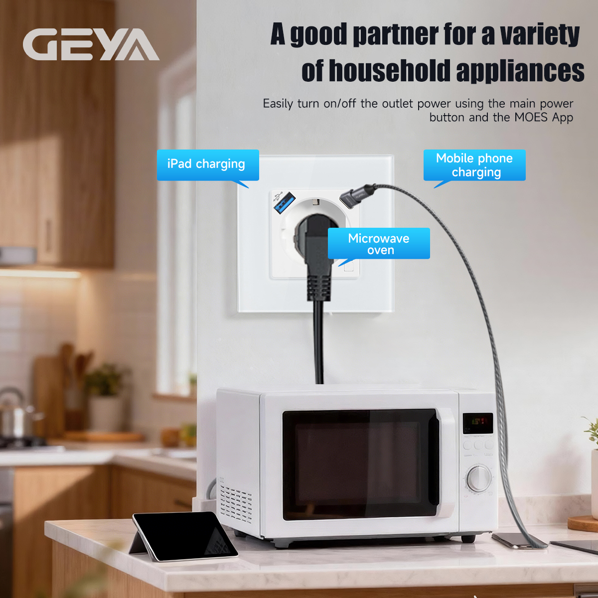 GEYA Wifi EU Socket With 20W T – обзор и цена Smart Home Energy Monitor