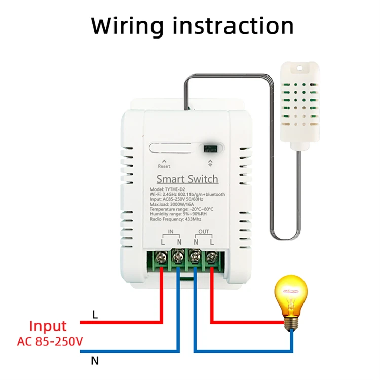 Work with tuya 16A 3000W WiFi  – обзор и цена Smart Home Energy Monitor