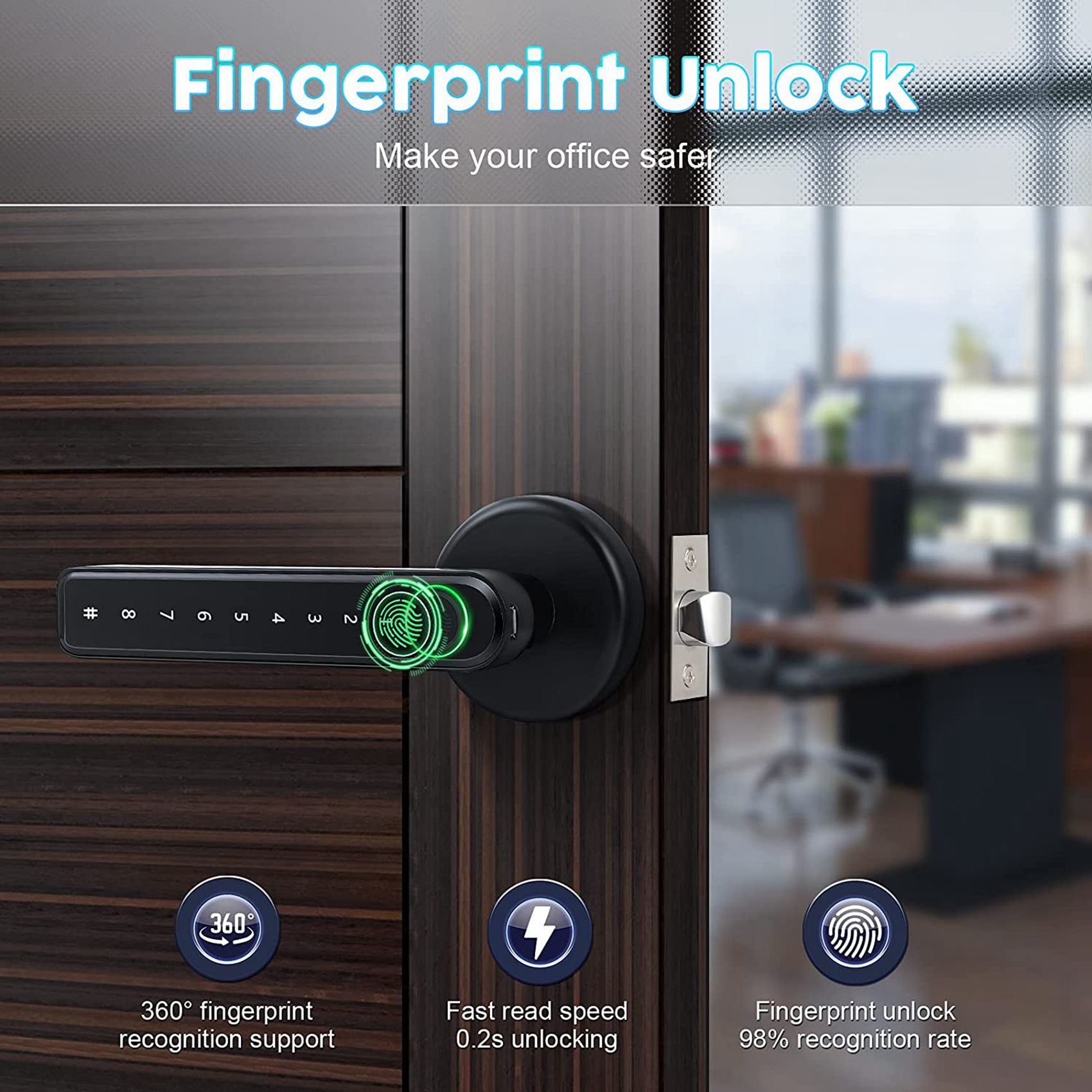 A72Z 2X Fingerprint Smart Door – обзор и цена Smart Home Hotel
