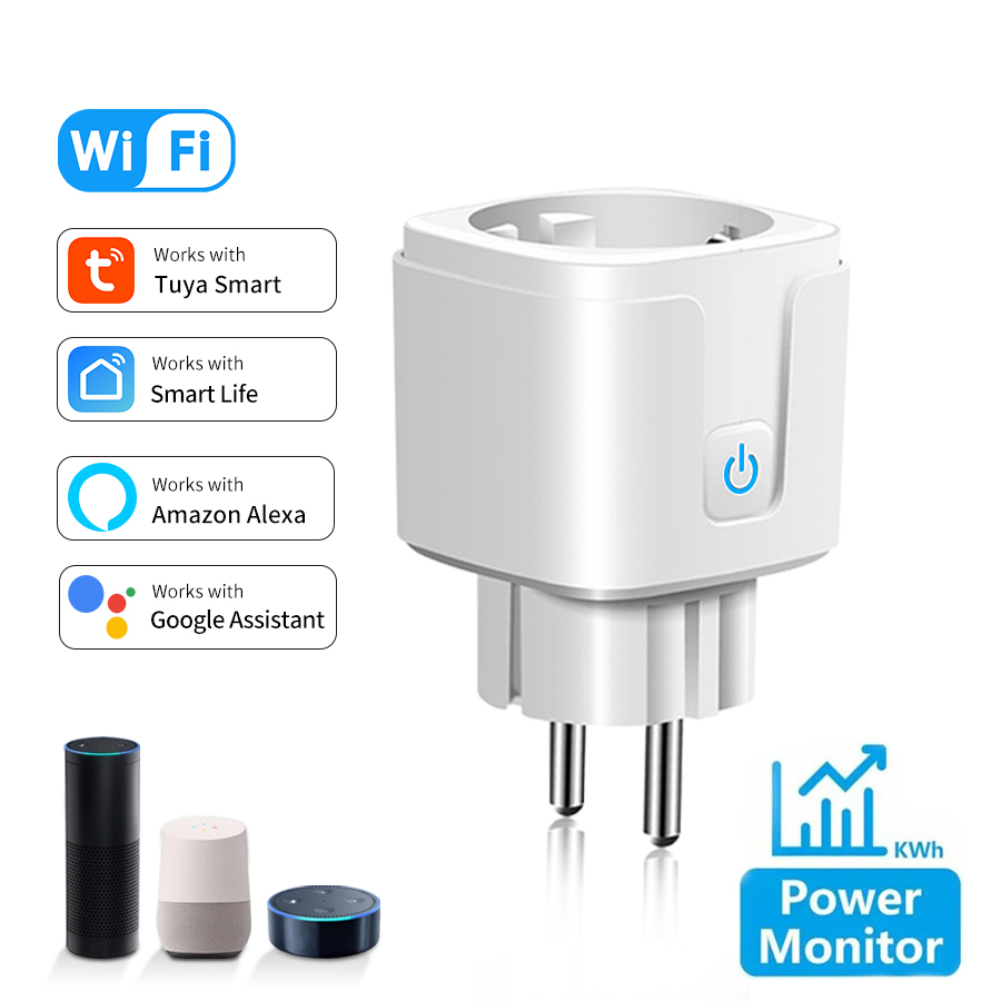 Tuya Smart Socket EU 16A AC100 – обзор и цена Smart Home Energy Monitor