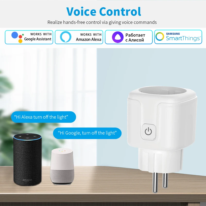 Tuya Smart Socket EU 16A AC100 – обзор и цена Smart Home Energy Monitor