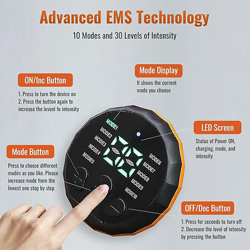 USB Recharge EMS Muscle Toner  – обзор и цена Smart Home Gym
