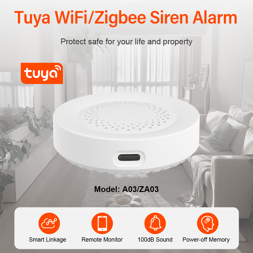 Tuya Zigbee WiFi Siren Alarm F – обзор и цена Smart Home Yandex